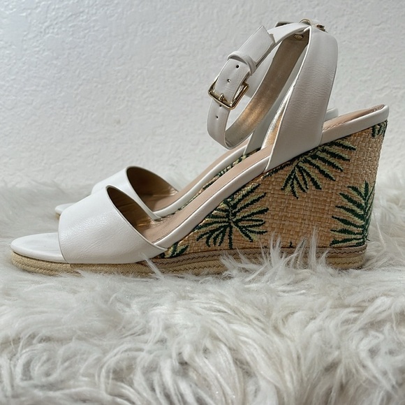 Kelly & Katie Wedge Sandal Devyn Style Tropical Palm Tree Women’s Size 8.5 - Picture 6 of 12